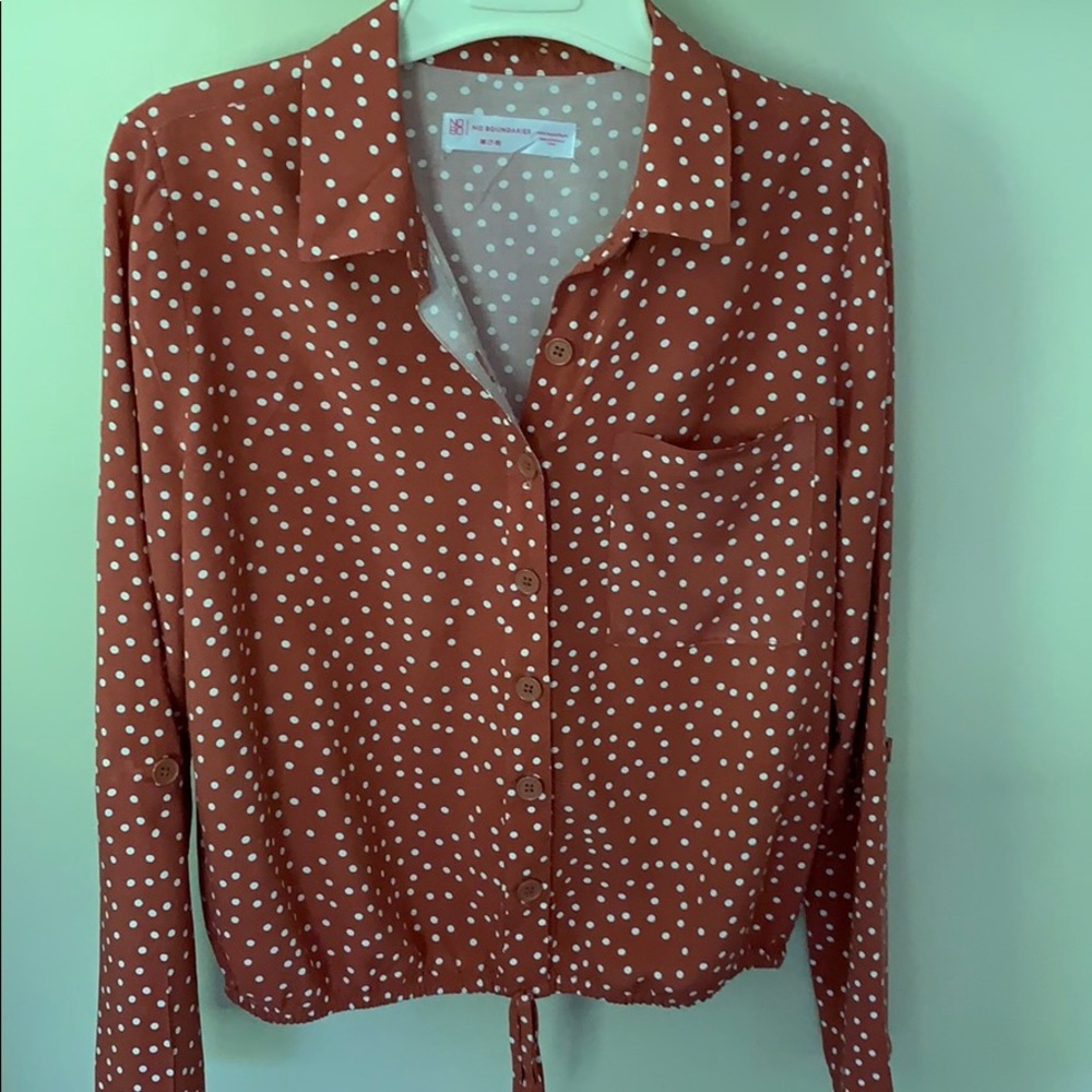 Polka dot blouse